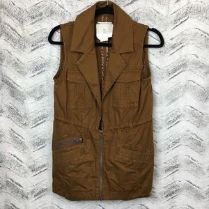 Anthropologie Hei Hei Brown Utility Vest
